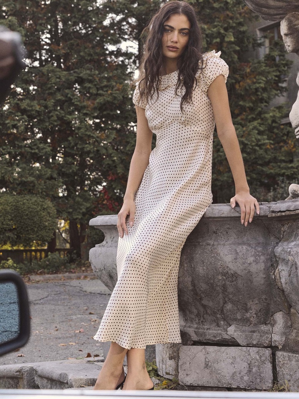 Doen Emerence Dress in Crème Portia Dot XS - Picture 3 of 8